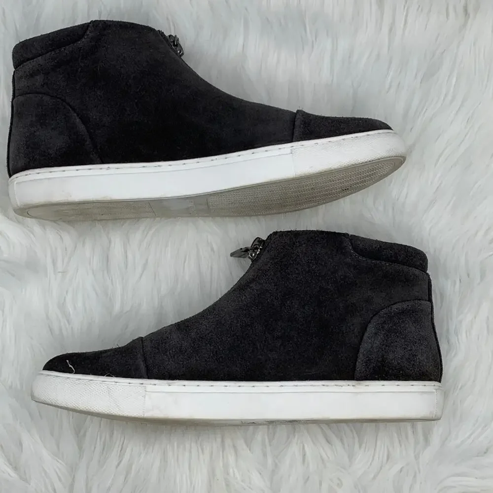 Kenneth Cole Kayla Suede Zip Sneakers Size 8‎
